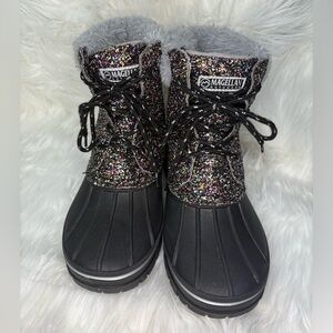 Magellan Outdoors Glitter Black Boots Size 6D